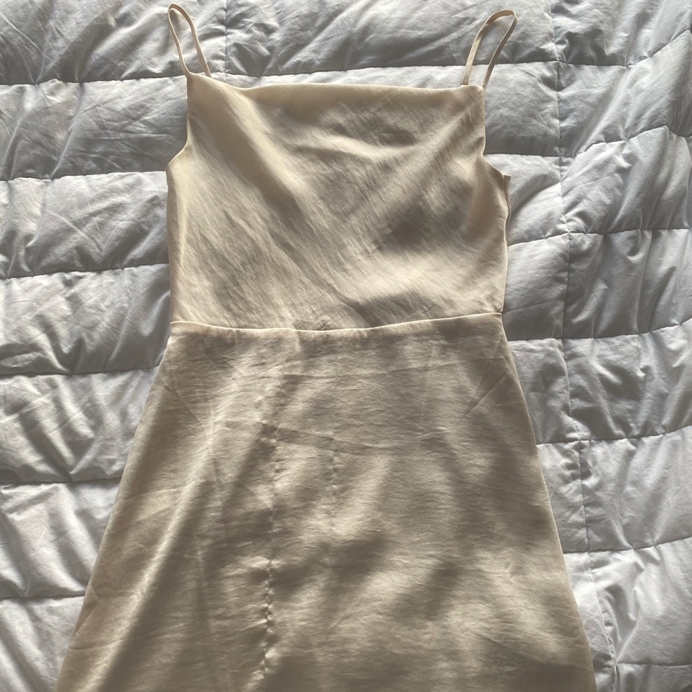 Champagne mini dress, size 2